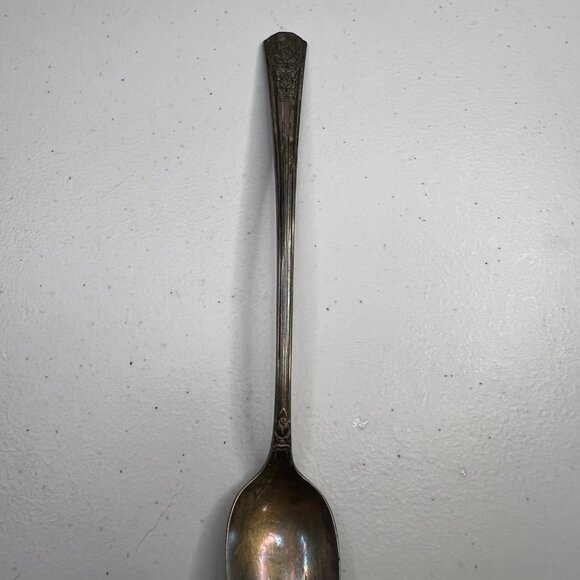 Vintage Wm. Rogers A1 Plus Oneida Community Silver-Plate Serving Spoon - Picture 6 of 8